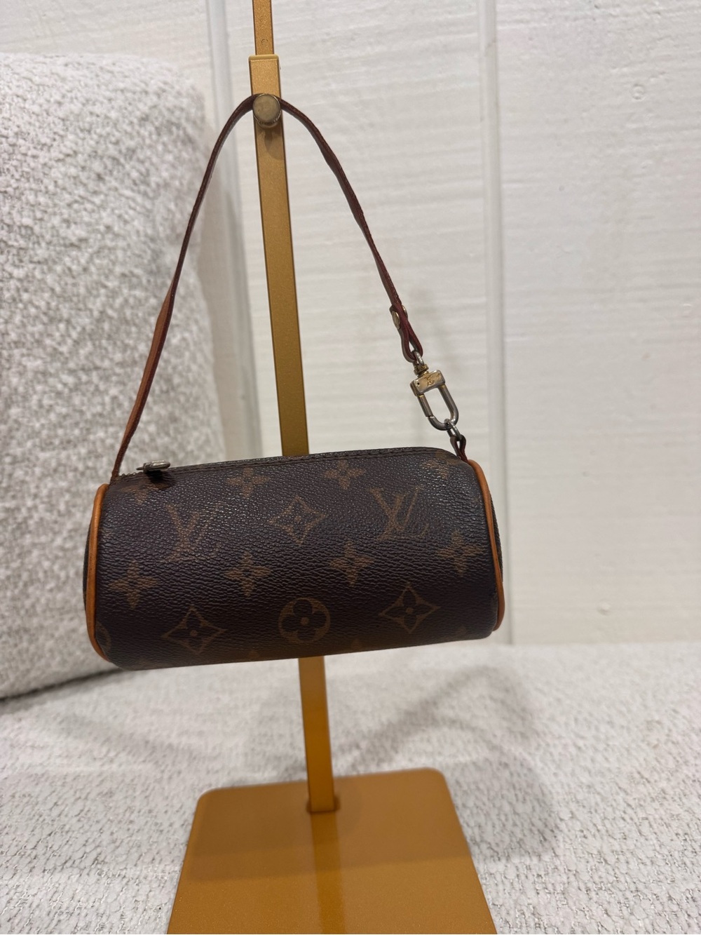 Louis Vuitton Monogram Mini Cylinder Bag in Brown and Tan - Picture 2 of 8